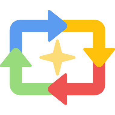 Web ve mobil uygulama için renk vektör simgesi