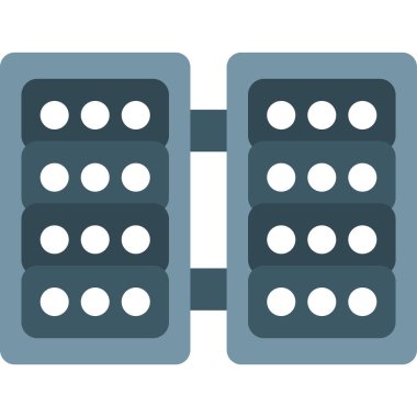 Batarya ikonu vektör çizimi. düz biçim.