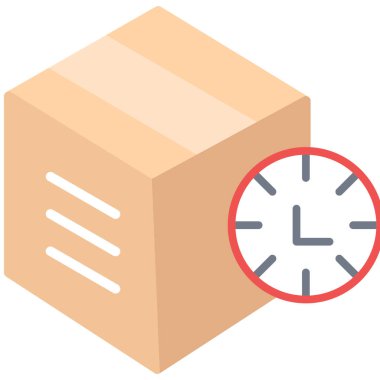 Teslimat. Web simgesi basit illüstrasyon