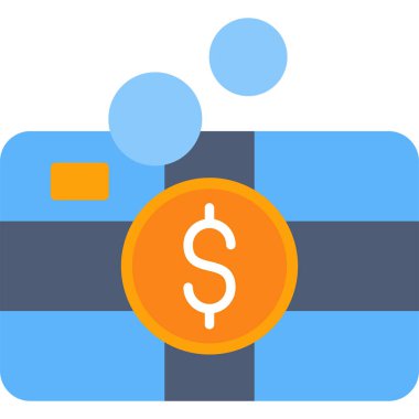 nakit dolar finans simgesi düz stil