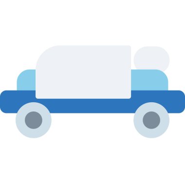 araba dağıtım aracı simgesi düz stil