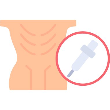 İnsan gövdesi simgesinin vektör illüstrasyonu