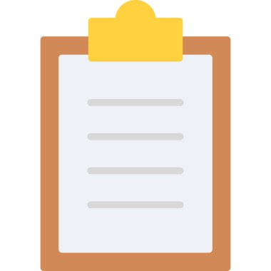 belge düz vektör simgesi