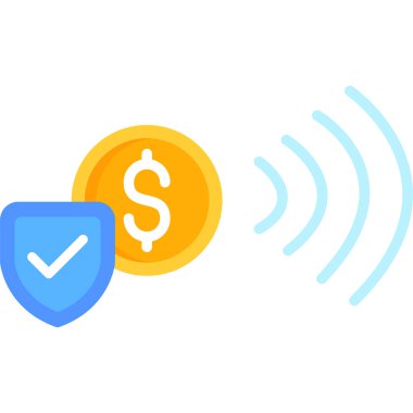 Banka ödeme ikonu vektör çizimi tasarımı