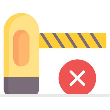 uyarı düz ikon vektör illüstrasyonu