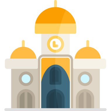 Bir binanın vektör illüstrasyonu