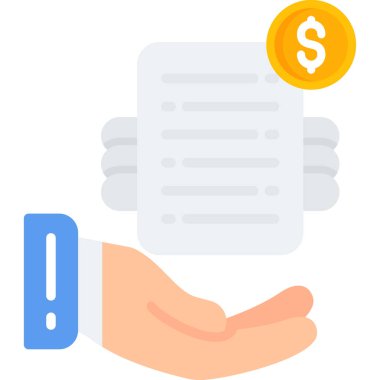 Sözleşme. Web simgesi basit illüstrasyon