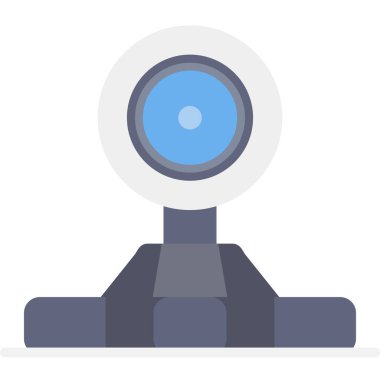 cctv düz vektör simgesi