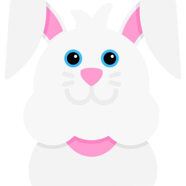 Paskalya yumurtalı tavşan. Paskalya tavşanı vektör çizimi.