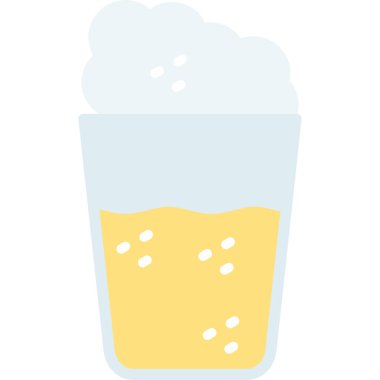 Düz bir şekilde cam içecek ikonu iç