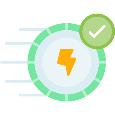 İşaretleme simgesi vektör illüstrasyonunu kontrol et