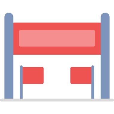 Maraton Vektör İllüstrasyonu, Basit Simge