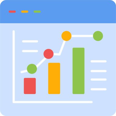 Çizelge. Web simgesi basit illüstrasyon