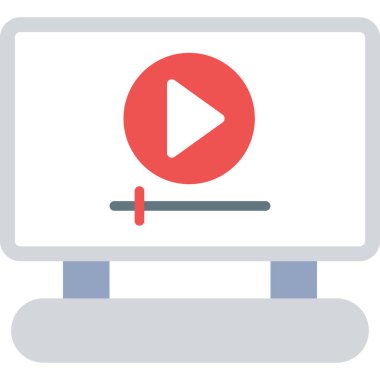 video oynatıcı vektör çizim