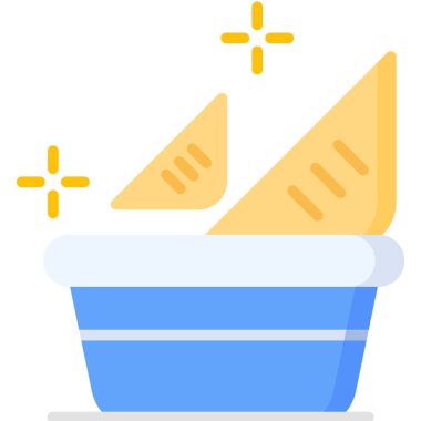 Tatlı buz ikonu. Düz stil.