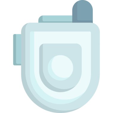 Güvenli kask ikonu vektör illüstrasyonu