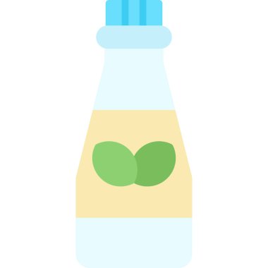 şişe vektörü düz renk simgesi