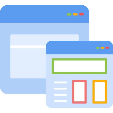 Web tasarım geliştirme simgesi