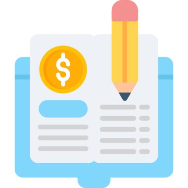 para vektörü düz renk simgesi