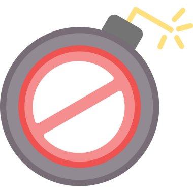 Dur tabelası. Web simgesi basit illüstrasyon