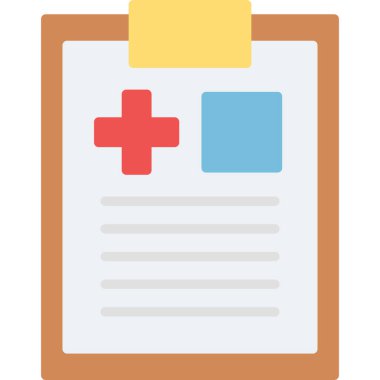 tıbbi düz vektör simgesi