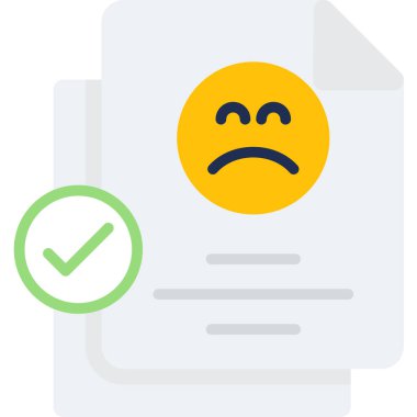 üzücü belge vektör illüstrasyonu