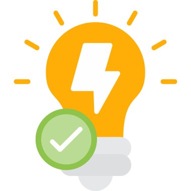 enerji tasarrufu fikir simgesi