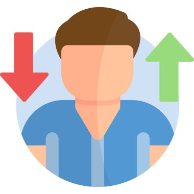 avatar adam simgesi düz stil