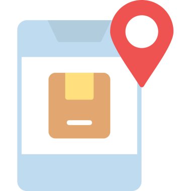 Harita konumu vektör simgesi