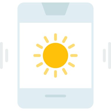 Güneş Simgesi Vektör illüstrasyonu