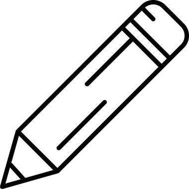 Kalem. Web simgesi basit illüstrasyon