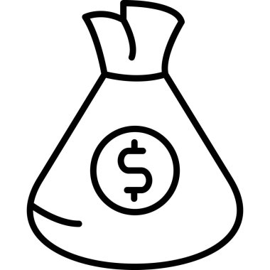 para çantası simgesi vektör illüstrasyon tasarımı