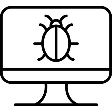 Bilgisayar. Web simgesi vektör illüstrasyonu