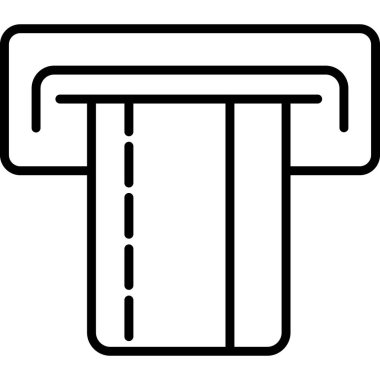 bariyer simgesi. Beyaz arkaplanda izole edilmiş web tasarımı için özet biçimi vektör simgesi