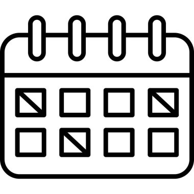 takvim simgesini, basit vektör çizim