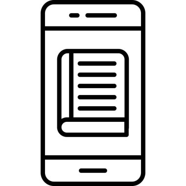 Akıllı telefon. Web simgesi basit tasarım