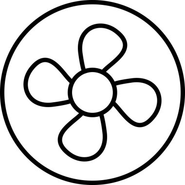 Havalandırma basit vektör illüstrasyonu