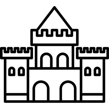 Saray vektör illüstrasyonu