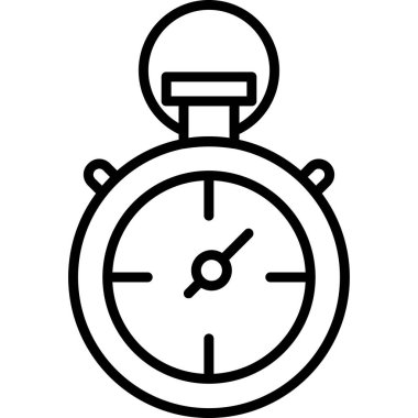 saat saat vektör çizgisi simgesi