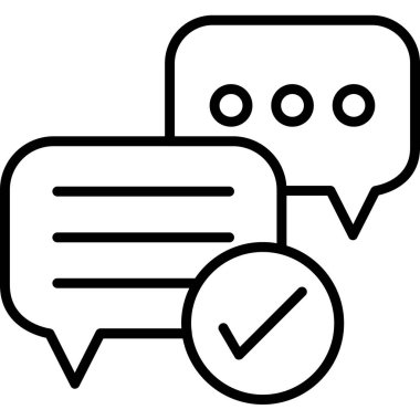 ileti ikonu vektör illüstrasyonu