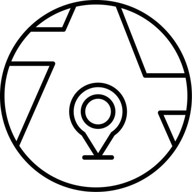 harita konumu simgesi ana hat biçiminde