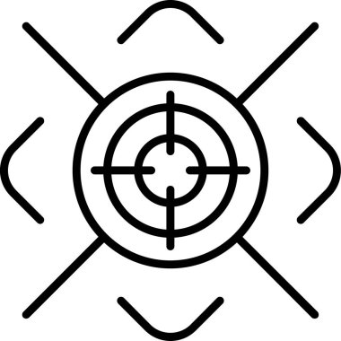 hedef hedef simgesi. Beyaz arkaplanda izole edilmiş web tasarımı için hedef hedef vektör simgesi