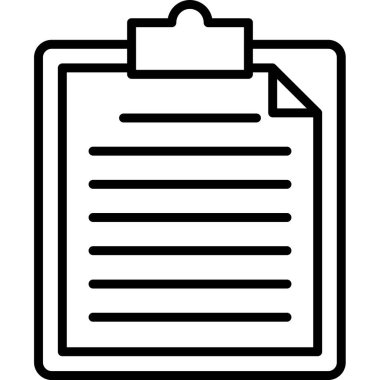 Belge. Web simgesi basit illüstrasyon