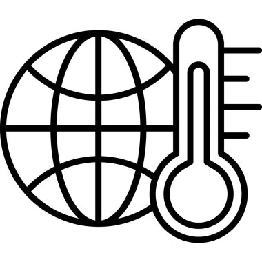 küresel internet simgesi ana hatları vektörü. global internet. internet genel