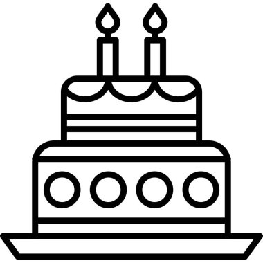 Doğum günü pastası simgesi