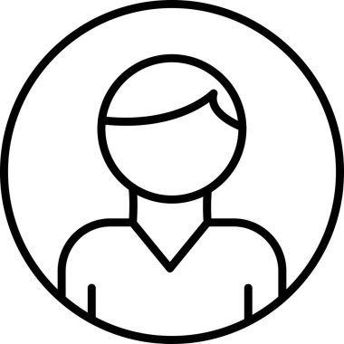 Bir kişinin vektör illüstrasyonu