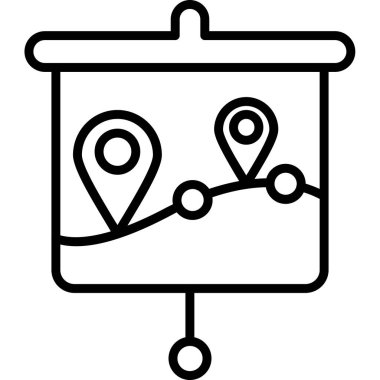 gps konum haritası simgesi