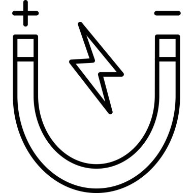 Elektrik var. Web simgesi basit tasarım