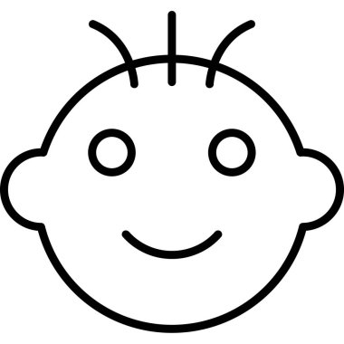 yüz simgesi, vektör illüstrasyonu