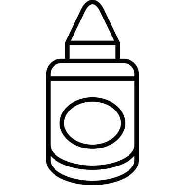 boya fırçası ikonu ana hat vektörü. boya fırçası